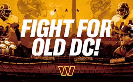 Fight For Old DC Washington Commanders 
